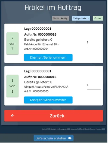 dxPack: uscita merci