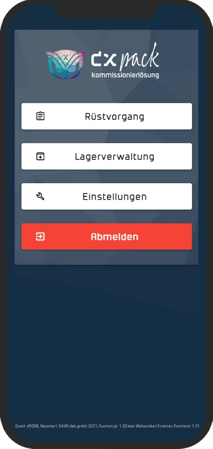 App dxPack: preparazione ordini, gestione magazzino, impostazioni