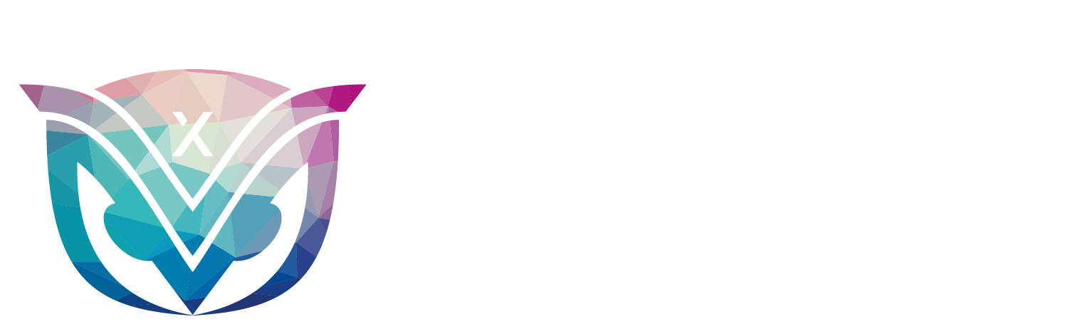 dxevent Logo quer CMYK weiss